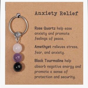 NEW Natural Crystals Keychains